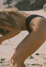 AURORA CURVE BIKINI BOTTOM - BLACK  OCEANCHILD