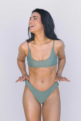 AURORA CURVE BIKINI BOTTOM - SAGE_ oceanchild-swim.myshopify.com