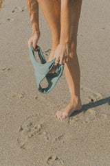 AURORA CURVE BIKINI BOTTOM - SAGE - sustainable bikini - OCEANCHILD