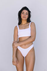 AURORA CURVE BIKINI BOTTOM - WHITE  OCEANCHILD